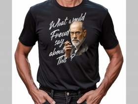 Sigmund Freud  - čierne p&aacute;nske tričko 100%bavlna